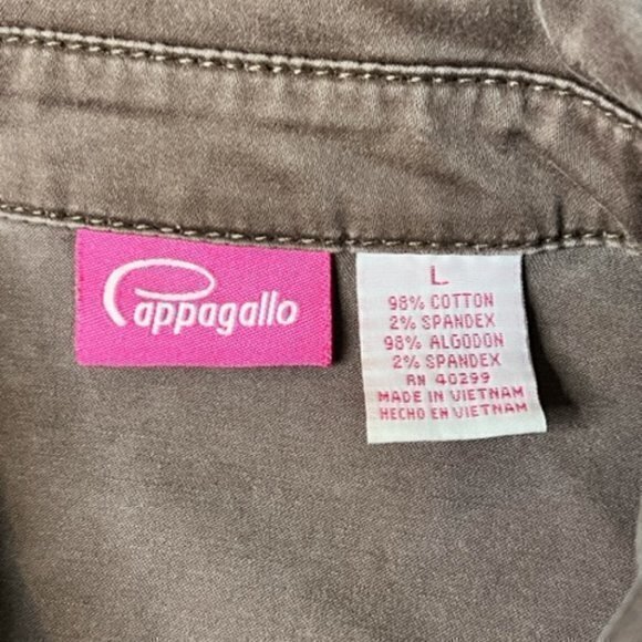 BUNDLE 3 FOR $18 Womens Brown Jacket Large Button Up Four Pocket Western - Picture 10 of 13